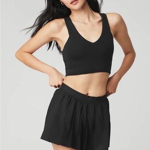 Alo | Airbrush Real Bra Tank | Black | Size Small